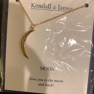 “Love You to the Moon” Gold Necklace